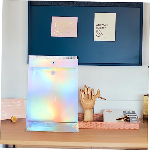 Homoyoyo 3 Stück Holografische Dokumententaschen mit Kordelverschluss Leichte Dateiordner Vielseitige Briefumschlag Mappe für Büro Schule und Reise Praktischer Organizer für Wichtige Homoyoyo 3 Stück Holografische Dokumententaschen mit Kordelverschluss Leichte Dateiordner Vielseitige Briefumschlag Mappe für Büro Schule und Reise Praktischer Organizer für Wichtige von Homoyoyo