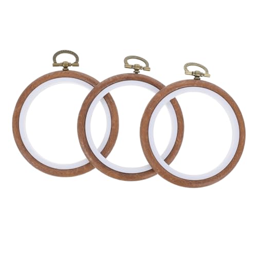 Homoyoyo 3 Stück Imitierte Holzstickrahmen Runde Stickringe für Kreuzstich und Diy Projekte für Anfänger und Familienaktivitäten und Vielseitig Einsetzbar Homoyoyo 3 Stück Imitierte Holzstickrahmen Runde Stickringe für Kreuzstich und Diy Projekte für Anfänger und Familienaktivitäten und Vielseitig Einsetzbar von Homoyoyo