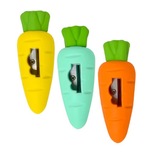Homoyoyo 3 Stück Karotten Radiergummi mit Integriertem Mini Bleistiftspitzer Bunte Schulsachen Handlicher Kleiner Anspitzer und Radierer für Schule Büro Ostern Party Geschenk Homoyoyo 3 Stück Karotten Radiergummi mit Integriertem Mini Bleistiftspitzer Bunte Schulsachen Handlicher Kleiner Anspitzer und Radierer für Schule Büro Ostern Party Geschenk von Homoyoyo