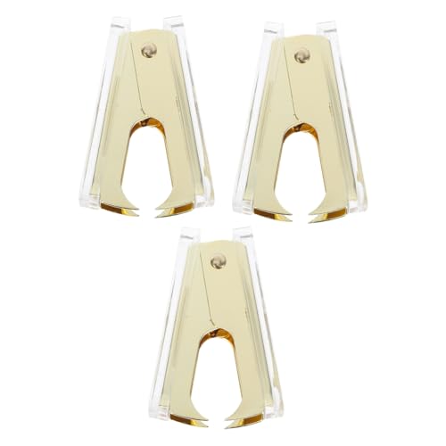 Homoyoyo 3 Stück Klammer Heften für Schreibtisch klaren Handgehaltes Hefter Klarer Hefter Hefterentferner fürs Büro Nägel heben Abzieher Metallhefter Nagel entfernen Abzieher Golden Homoyoyo 3 Stück Klammer Heften für Schreibtisch klaren Handgehaltes Hefter Klarer Hefter Hefterentferner fürs Büro Nägel heben Abzieher Metallhefter Nagel entfernen Abzieher Golden von Homoyoyo