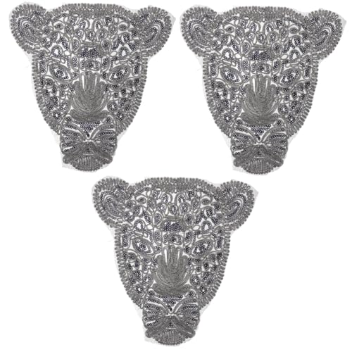 Homoyoyo 3 Stück Leopard Head Tuch Patch Stickerei Aufnäher für Jeans Patch aufnähen Leopardenkopf-Aufnäher Jeansflicken aufnähen Aufnäher für Kleidung Kleiderflicken Zierkleidflecken Stoff Homoyoyo 3 Stück Leopard Head Tuch Patch Stickerei Aufnäher für Jeans Patch aufnähen Leopardenkopf-Aufnäher Jeansflicken aufnähen Aufnäher für Kleidung Kleiderflicken Zierkleidflecken Stoff von Homoyoyo