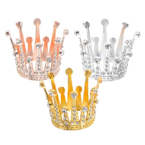 Homoyoyo 3 Stück Mini-Kuchenaufsätze Aus Strasssteinen Elegante Kuchendekorationen Für Geburtstag Hochzeit Jahrestag Kreative Blumenstrauß-Kronenringe Homoyoyo 3 Stück Mini-Kuchenaufsätze Aus Strasssteinen Elegante Kuchendekorationen Für Geburtstag Hochzeit Jahrestag Kreative Blumenstrauß-Kronenringe von Homoyoyo