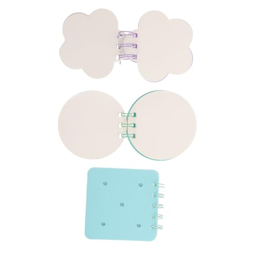 Homoyoyo 3 Stück Notizbuch lustige Notizpolster Ästhetisches Schulmaterial Memo -Pads Anmerkungszubehör Büroprodukte Beachten Sie Pads Studienbedarf süßer Notizblock doppeltes Offsetpapier von Homoyoyo