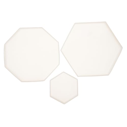 Homoyoyo 3 Stück Silikonform Geometrische Formen Hexagon DIY Harz Untersetzer Tablett Gießform Für Basteln Wohnkultur Party Dekoration Kreatives Handwerk von Homoyoyo