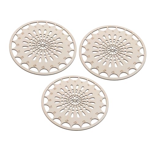 Homoyoyo 3 Stück Stickgarn Aufbewahrungsgerät Kreuzstich Garnhalter Näh Organizer Stickgarn Aufbewahrung Holzfaden Aufbewahrungs Organizer Kreuzstich Zubehör Beige Holz von Homoyoyo