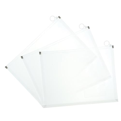 Homoyoyo 3 Stück Teiliges Dokumententaschen Transparent Große Kapazität Kunststoff Umschlag Aufbewahrungstaschen für Rechnungen Belege Papier Büro Schule Homoyoyo 3 Stück Teiliges Dokumententaschen Transparent Große Kapazität Kunststoff Umschlag Aufbewahrungstaschen für Rechnungen Belege Papier Büro Schule von Homoyoyo