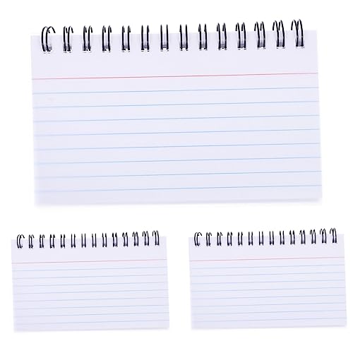 Homoyoyo 3 Stück Teiliges Kleines Notizblock Ringbindung Handliches Taschen notizbuch aus Reißbares Indexkarten design für Schule Büro Reise und Persönliche Planung von Homoyoyo