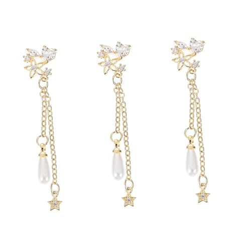 Homoyoyo 3 Stück Teiliges Nagel charms mit Perlenanhänger Modische Goldfarbene Nagelkette für Stilvolle DIY Maniküre Vielseitige Nail Art Dekorationen Geeignet für Party Festival Hochzeit Homoyoyo 3 Stück Teiliges Nagel charms mit Perlenanhänger Modische Goldfarbene Nagelkette für Stilvolle DIY Maniküre Vielseitige Nail Art Dekorationen Geeignet für Party Festival Hochzeit von Homoyoyo