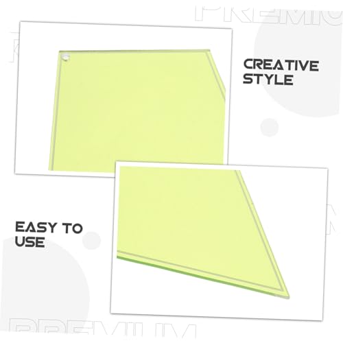 Homoyoyo 3 Stück Teiliges Quilting Schablonen Transparentes Patchwork Lineal für Präzises Nähen und Kreative Quiltmuster DIY Nähvorlagen in Hellgrün Homoyoyo 3 Stück Teiliges Quilting Schablonen Transparentes Patchwork Lineal für Präzises Nähen und Kreative Quiltmuster DIY Nähvorlagen in Hellgrün von Homoyoyo