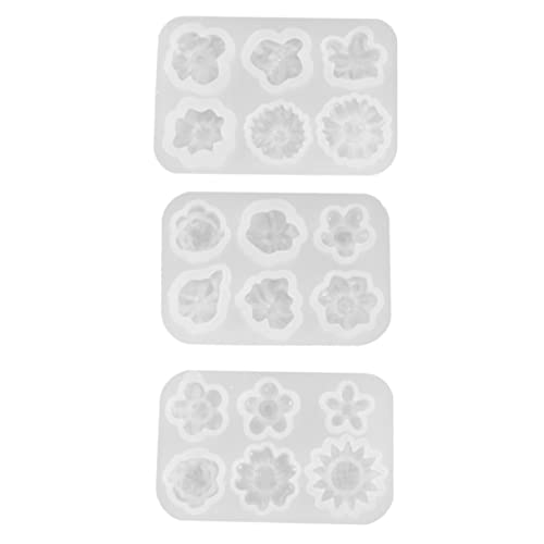 Homoyoyo 3 Stück Teiliges Silikon Form für DIY Epoxidharz Blütenform Gießform für Handwerk Hochwertige Langlebige Silikonformen für Bastelprojekte und Dekorationen von Homoyoyo