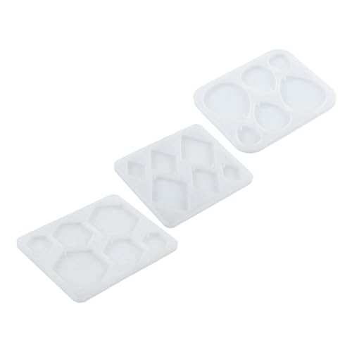 Homoyoyo 3 Stück Teiliges Silikon Schmuckformen für Resin Schmuckherstellung Geometrische Anhänger und Ohrringe Langlebige Präzise Gießformen für Epoxidharz Wiederverwendbar für DIY Homoyoyo 3 Stück Teiliges Silikon Schmuckformen für Resin Schmuckherstellung Geometrische Anhänger und Ohrringe Langlebige Präzise Gießformen für Epoxidharz Wiederverwendbar für DIY von Homoyoyo