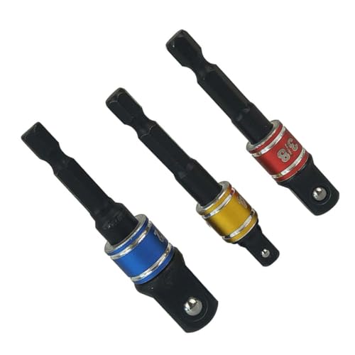 Homoyoyo 3 Stück Teiliges Stecknuss Adapter aus Hochwertigem Robuste Verlängerung mit Federndem Kugelverschluss für Bohrmaschinen Schrauber und Schlagschrauber für Schwer Zugängliche Homoyoyo 3 Stück Teiliges Stecknuss Adapter aus Hochwertigem Robuste Verlängerung mit Federndem Kugelverschluss für Bohrmaschinen Schrauber und Schlagschrauber für Schwer Zugängliche von Homoyoyo