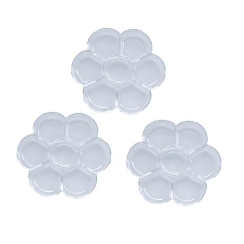 Homoyoyo 3 Stück Transparente Kunststoff Malpalette Plumförmig mit Fächern Leicht Stapelbar Robust und Hygienisch Geeignet für Künstler Maler DIY Kunst und Acrylfarben Zubehör Homoyoyo 3 Stück Transparente Kunststoff Malpalette Plumförmig mit Fächern Leicht Stapelbar Robust und Hygienisch Geeignet für Künstler Maler DIY Kunst und Acrylfarben Zubehör von Homoyoyo