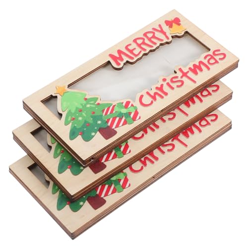 Homoyoyo 3 Stück Weihnachtsgeldhalter aus Holz mit Festlichem Muster Kompakter Stabiler Geld und Kartenhalter für Weihnachtsfeiern Praktischer Holiday Card Organizer und Geschenkidee Homoyoyo 3 Stück Weihnachtsgeldhalter aus Holz mit Festlichem Muster Kompakter Stabiler Geld und Kartenhalter für Weihnachtsfeiern Praktischer Holiday Card Organizer und Geschenkidee von Homoyoyo