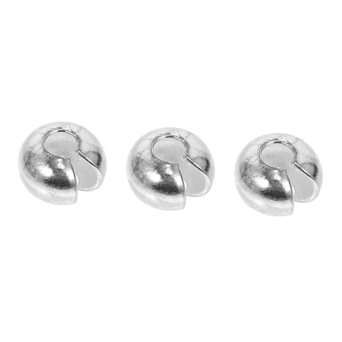 Homoyoyo 3 Stücke Verdeckte Drahtschnalle runden Gold bunt Perlen für Armbänder Crimpen Schmuck Quetschperlen Crimps für die Schmuckherstellung Perlencrimps Silber- Silver Homoyoyo 3 Stücke Verdeckte Drahtschnalle runden Gold bunt Perlen für Armbänder Crimpen Schmuck Quetschperlen Crimps für die Schmuckherstellung Perlencrimps Silber- Silver von Homoyoyo