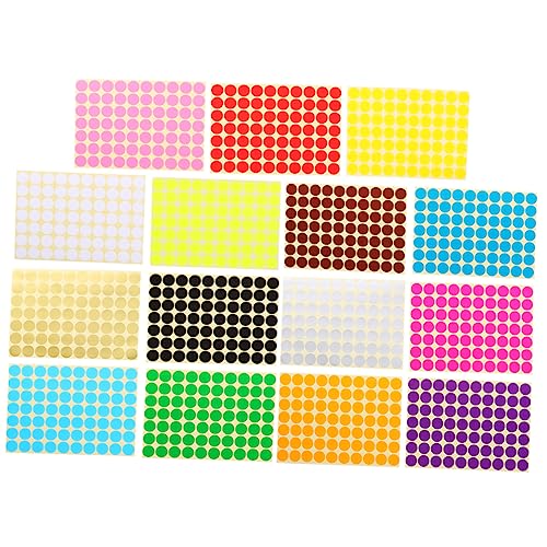Homoyoyo 30 Blatt Bunte Rundaufkleber Selbstklebende Etiketten für Jungen und Mädchen zur Klassifizierung und Dekoration für Bastelprojekte und von Homoyoyo