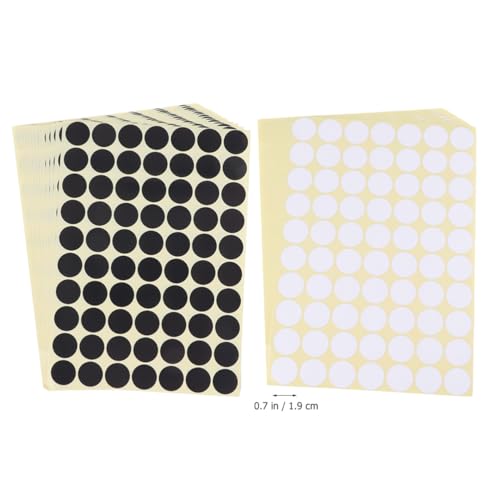 Homoyoyo 30 Blatt Farbpunkt-Aufkleber kreis aufkleber etiketten Größe Aufkleber selbstklebende Aufkleber DOTS -Aufkleber Punktaufkleber DOT -Aufkleber Selbstklebstoff -Punktkleber Weiß Homoyoyo 30 Blatt Farbpunkt-Aufkleber kreis aufkleber etiketten Größe Aufkleber selbstklebende Aufkleber DOTS -Aufkleber Punktaufkleber DOT -Aufkleber Selbstklebstoff -Punktkleber Weiß von Homoyoyo