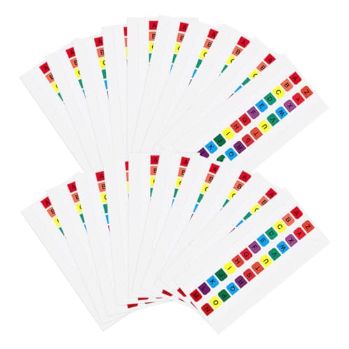 Homoyoyo 30 Blatt Selbstklebende Bunte Alphabet Index Tabs Langlebige Pet Seitenmarker für Notizbücher Dokumentenorganisation Schule und Büro Einfache Anwendung und Auffällige Farben Homoyoyo 30 Blatt Selbstklebende Bunte Alphabet Index Tabs Langlebige Pet Seitenmarker für Notizbücher Dokumentenorganisation Schule und Büro Einfache Anwendung und Auffällige Farben von Homoyoyo