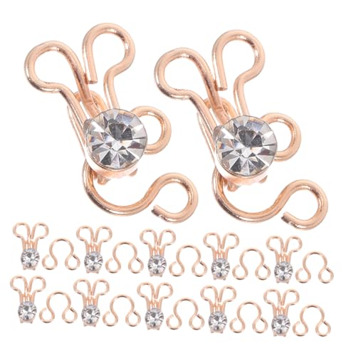 Homoyoyo 30 Sätze Metall Haken und Ösen mit Strass Langlebige Nähverschlüsse für Röcke Hosen und Kleider Universelle Zuverlässige Fixierung für Diy Kleidung Homoyoyo 30 Sätze Metall Haken und Ösen mit Strass Langlebige Nähverschlüsse für Röcke Hosen und Kleider Universelle Zuverlässige Fixierung für Diy Kleidung von Homoyoyo