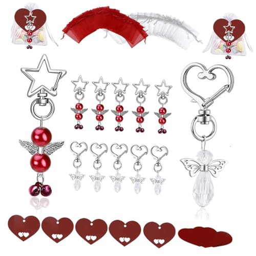 Homoyoyo 30 Sets Schutzengel Schlüsselanhänger Party Süßer Schlüsselanhänger Süße Quasten Charms Mit Anhängern Zubehör Homoyoyo 30 Sets Schutzengel Schlüsselanhänger Party Süßer Schlüsselanhänger Süße Quasten Charms Mit Anhängern Zubehör von Homoyoyo