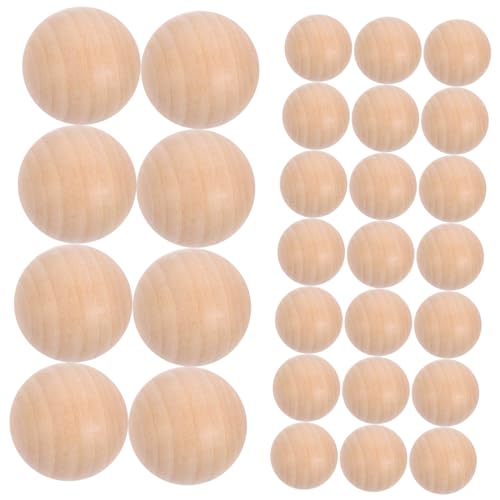 Homoyoyo 30 Stk. Rundholzperlen aus Massivem Lotusholz Glatte Oberfläche Ungebohrt für DIY Basteln Schmuckherstellung und Bastelmaterial Natürliche Holzfarbe Homoyoyo 30 Stk. Rundholzperlen aus Massivem Lotusholz Glatte Oberfläche Ungebohrt für DIY Basteln Schmuckherstellung und Bastelmaterial Natürliche Holzfarbe von Homoyoyo