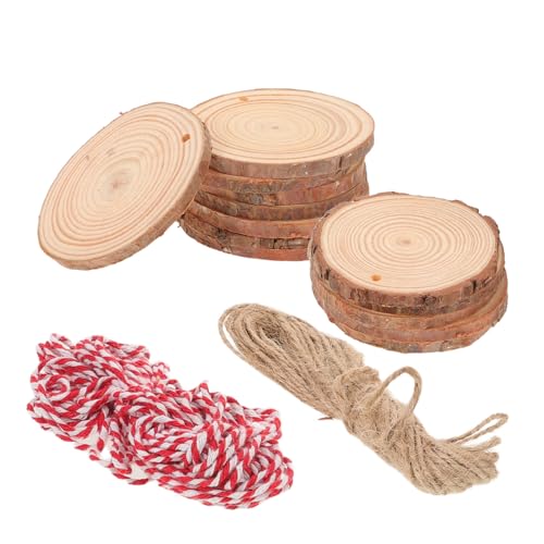 Homoyoyo 30 Stk. Teiliges Unbehandelte Holzscheiben mit Loch Dicke aus Robustem Kiefernholz für DIY Bastelprojekte mit Jutegarn und Baumwollfaden für Weihnachts Wohnkultur Homoyoyo 30 Stk. Teiliges Unbehandelte Holzscheiben mit Loch Dicke aus Robustem Kiefernholz für DIY Bastelprojekte mit Jutegarn und Baumwollfaden für Weihnachts Wohnkultur von Homoyoyo