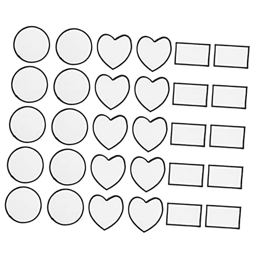 Homoyoyo 30 Stück DIY Aufnäher Blanko Klebe Patches für Kleidung Hüte Jeans Dekoration und Reparatur für Kreative Projekte und Applikationen von Homoyoyo