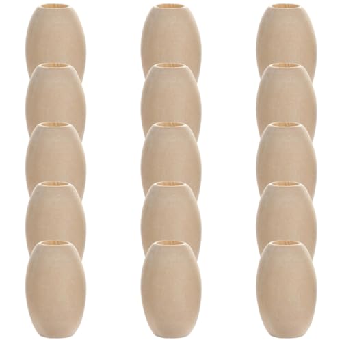 Homoyoyo 30 Stück Dekorative Holzperlen DIY Ornamente Große Perlen Zur Girlandenherstellung Ovale Basteldekorationen Jumbo Großmengen Hängende Kreisperlen Makramee Winzige Perlen Homoyoyo 30 Stück Dekorative Holzperlen DIY Ornamente Große Perlen Zur Girlandenherstellung Ovale Basteldekorationen Jumbo Großmengen Hängende Kreisperlen Makramee Winzige Perlen von Homoyoyo