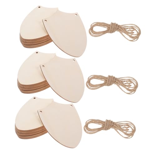 Homoyoyo 30 Stück Handgefertigtes Holzschild unfertige Holzausschnitte unvollendeter Handwerksschild unvollendeter hängender Schild Ritter-Partygeschenke leere Holztafel Pappelbrett Beige Homoyoyo 30 Stück Handgefertigtes Holzschild unfertige Holzausschnitte unvollendeter Handwerksschild unvollendeter hängender Schild Ritter-Partygeschenke leere Holztafel Pappelbrett Beige von Homoyoyo
