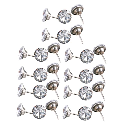 Homoyoyo 30 Stück Möbel Dekorative Sofa Nägel Tacks Glänzende Möbelknöpfe Multifunktionale Polsternägel für Sofas Stühle Pinnwände und Wanddeko für Raumgestaltung von Homoyoyo