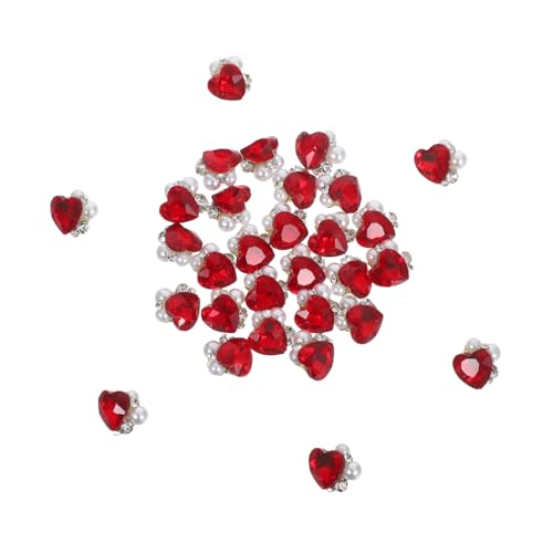 Homoyoyo 30 Stück Nail Rhinestones Rot Glitzernde Nagelsteine Strasssteine für DIY Maniküre Frauen Mädchen Glänzende Nail Art Schmuck für Hochzeit Party Alltag Homoyoyo 30 Stück Nail Rhinestones Rot Glitzernde Nagelsteine Strasssteine für DIY Maniküre Frauen Mädchen Glänzende Nail Art Schmuck für Hochzeit Party Alltag von Homoyoyo