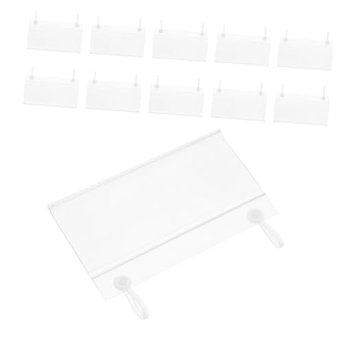 Homoyoyo 30 Stück Preisschild Etikettenhalter Für Körbe Lebensmitteletiketthalter Etikettenhalter Für Regaletiketten Regaletikettenhalter Warenanhänger Pvc Transparent von Homoyoyo