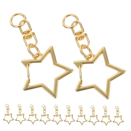 Homoyoyo 30 Stück Stern Schlüsselanhänger aus Langlebiger Zinklegierung Metall-spring-snap mit Fünfzackigem Förmigem Design DIY Schmuckzubehör für Bastler Sicherer Halt bei Alltag und Homoyoyo 30 Stück Stern Schlüsselanhänger aus Langlebiger Zinklegierung Metall-spring-snap mit Fünfzackigem Förmigem Design DIY Schmuckzubehör für Bastler Sicherer Halt bei Alltag und von Homoyoyo