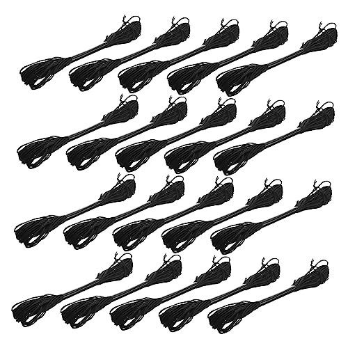 Homoyoyo 30 Stück Stickgarn Und Nähen Stickfaden schwer Stickerei Stoff embroidery handystativ sewing accessories Nähgarn Nähset für den täglichen Gebrauch Nähzubehör Polyester Black von Homoyoyo