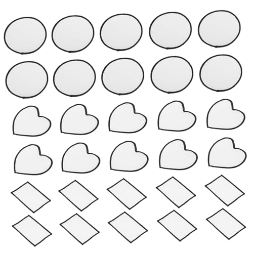 Homoyoyo 30 Stück Teiliges DIY Blanko Aufbügel Patches Weiß Sublimation Applique Textilflicken zum Selbstgestalten Kleidung Reparatur Verstärkung für Jacken Schuhe Taschen Homoyoyo 30 Stück Teiliges DIY Blanko Aufbügel Patches Weiß Sublimation Applique Textilflicken zum Selbstgestalten Kleidung Reparatur Verstärkung für Jacken Schuhe Taschen von Homoyoyo
