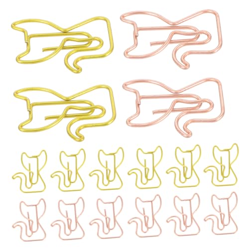 Homoyoyo 30 Stück Teiliges Katzen Büroklammern aus Metall Kreative Katzenform Paperclips in Gold und Roségold Stilvolle Lesezeichen und Dokumentenhalter für Büro Schule und Zuhause Homoyoyo 30 Stück Teiliges Katzen Büroklammern aus Metall Kreative Katzenform Paperclips in Gold und Roségold Stilvolle Lesezeichen und Dokumentenhalter für Büro Schule und Zuhause von Homoyoyo