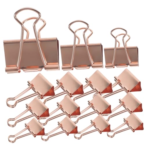 Homoyoyo 30 Stück Teiliges Metall-binder-clip Roségold Kleine und Große Büroklammern Vielseitige Dokumenten Papierklemmen Rostfrei Langlebig Praktische Büroorganisation Homoyoyo 30 Stück Teiliges Metall-binder-clip Roségold Kleine und Große Büroklammern Vielseitige Dokumenten Papierklemmen Rostfrei Langlebig Praktische Büroorganisation von Homoyoyo