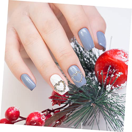 Homoyoyo 30 Stück Teiliges Nagelzubehör Herzform Nageldekorationen Strasssteine für Nail Art Designs Leicht Funkelnd Geeignet für Alltag Party Abschlussfeier DIY Nageldesign von Homoyoyo