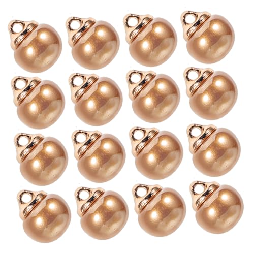 Homoyoyo 30 Stück Teiliges Perlknöpfe für Kleidung Glänzende Runde Knöpfe Beige Strapazierfähige Hemdknöpfe für Herren Vielseitige Nähzubehör für Shirts und Strickwaren Langlebig und von Homoyoyo