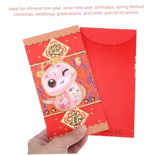 Homoyoyo 30 Stück Teiliges Rote Umschläge Chinesisches Neujahr Jahr der Schlange Traditionelle Lunar Year Geldumschläge Robustes Papier Material Wiederverwendbar Für Festliche Homoyoyo 30 Stück Teiliges Rote Umschläge Chinesisches Neujahr Jahr der Schlange Traditionelle Lunar Year Geldumschläge Robustes Papier Material Wiederverwendbar Für Festliche von Homoyoyo
