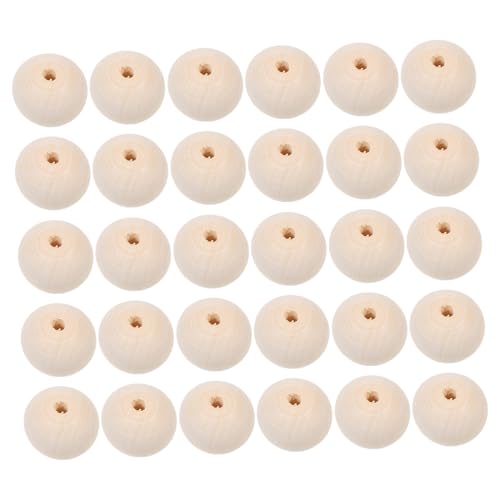 Homoyoyo 30 Stück Teiliges Runde Natur holzperlen Handbemalt Robuste DIY Holzperlen für Schmuckherstellung Bastelarbeiten und Makramee Glatt Vielseitig für Armbänder und Anhänger Homoyoyo 30 Stück Teiliges Runde Natur holzperlen Handbemalt Robuste DIY Holzperlen für Schmuckherstellung Bastelarbeiten und Makramee Glatt Vielseitig für Armbänder und Anhänger von Homoyoyo