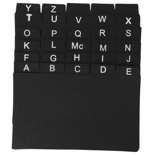 Homoyoyo 30 Stück Teiliges Set Schwarze Karteikarten Trennblätter für Effiziente Dokumentenorganisation und Rezepte Platzsparendes Design für Zuhause und Büro Homoyoyo 30 Stück Teiliges Set Schwarze Karteikarten Trennblätter für Effiziente Dokumentenorganisation und Rezepte Platzsparendes Design für Zuhause und Büro von Homoyoyo