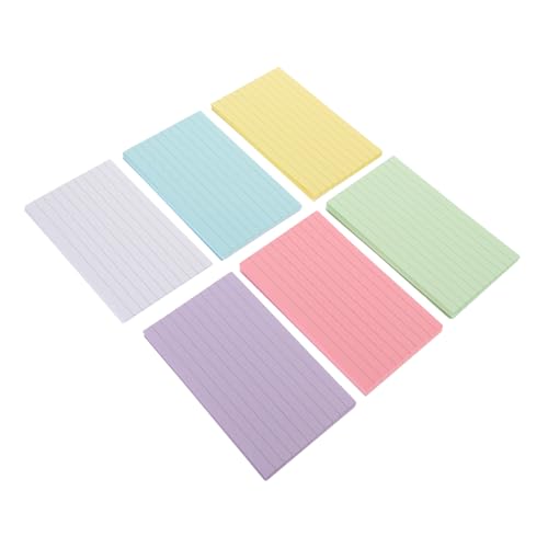Homoyoyo 300 Blatt Bunte Karteikarten Papier Farbig Blanko Lernkarten Flash Cards für Bürobedarf To do listen Notizen und Vokabeln Vielseitig Einsetzbar von Homoyoyo