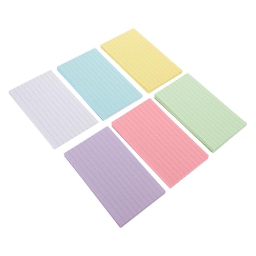 Homoyoyo 300 Blatt Indexkarten Bunte Große Karten für Notizen Memo und Lernkarten Vielseitig Einsetzbar Glatte Schreiboberfläche Büro und Schulzubehör von Homoyoyo