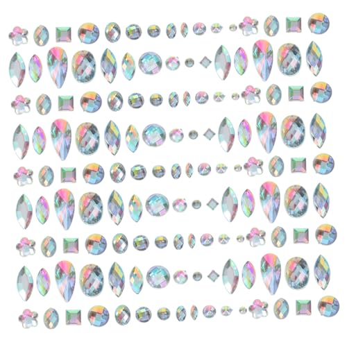 Homoyoyo 300 Stück Acryl Strasssteine Flatback Flach Rückseite für DIY Nagelkunst Schmuck Bastel Dekorationen Nailart Steine Zubehör von Homoyoyo
