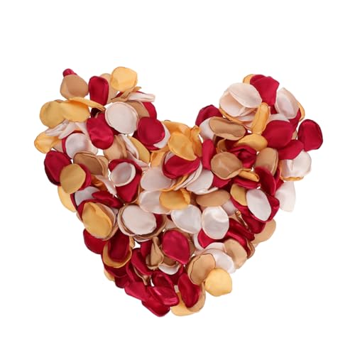 Homoyoyo 300 Stück Burnt Orange Seidenrose Petalen für Hochzeiten Tischdekoration Aisle Streudekoration und Romantische Herbstliche Feierdeko von Homoyoyo