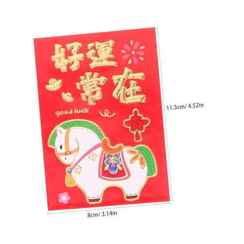 Homoyoyo 300 Stück Chinesische Neujahrs Rotumschläge Pferdejahr Kreative Lucky Money Envelopes mit Cartoon Design für Frühlingsfest Hochzeit Abschluss Geschenkumschläge Homoyoyo 300 Stück Chinesische Neujahrs Rotumschläge Pferdejahr Kreative Lucky Money Envelopes mit Cartoon Design für Frühlingsfest Hochzeit Abschluss Geschenkumschläge von Homoyoyo