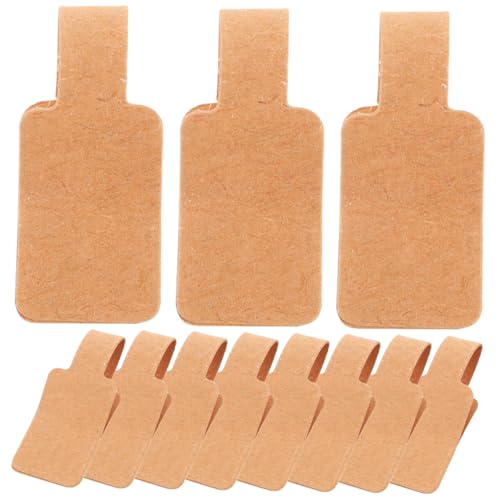 Homoyoyo 300 Stück Etikett Aus Kraftpapier Schmuckverpackung Kette Größe Tags-aufkleber Schilder Für Geschäfte Aufkleber Für Den Einzelhandel Anzeige Klebrig Schmuck Tags Speichern Leer von Homoyoyo
