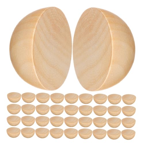 Homoyoyo 300 Stück Halbholzperlen Unbehandelte Halbkugel Holzperlen Natürliche Holzsphäre Für DIY Bastelprojekte Handwerk Zubehör Einfach Zu Gravieren Homoyoyo 300 Stück Halbholzperlen Unbehandelte Halbkugel Holzperlen Natürliche Holzsphäre Für DIY Bastelprojekte Handwerk Zubehör Einfach Zu Gravieren von Homoyoyo
