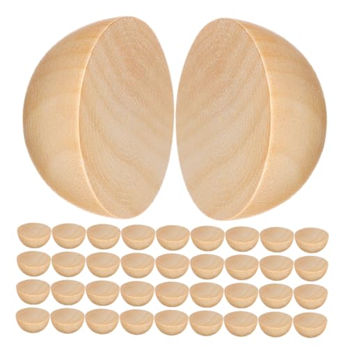 Homoyoyo 300 Stück Halbierte Holzperlen Unbehandelte Halbkugeln Aus Natürlichem Holz Für Diy Bastelprojekte Kreative Dekoration Für Zuhause Schule Handwerk Und Erwachsene Homoyoyo 300 Stück Halbierte Holzperlen Unbehandelte Halbkugeln Aus Natürlichem Holz Für Diy Bastelprojekte Kreative Dekoration Für Zuhause Schule Handwerk Und Erwachsene von Homoyoyo